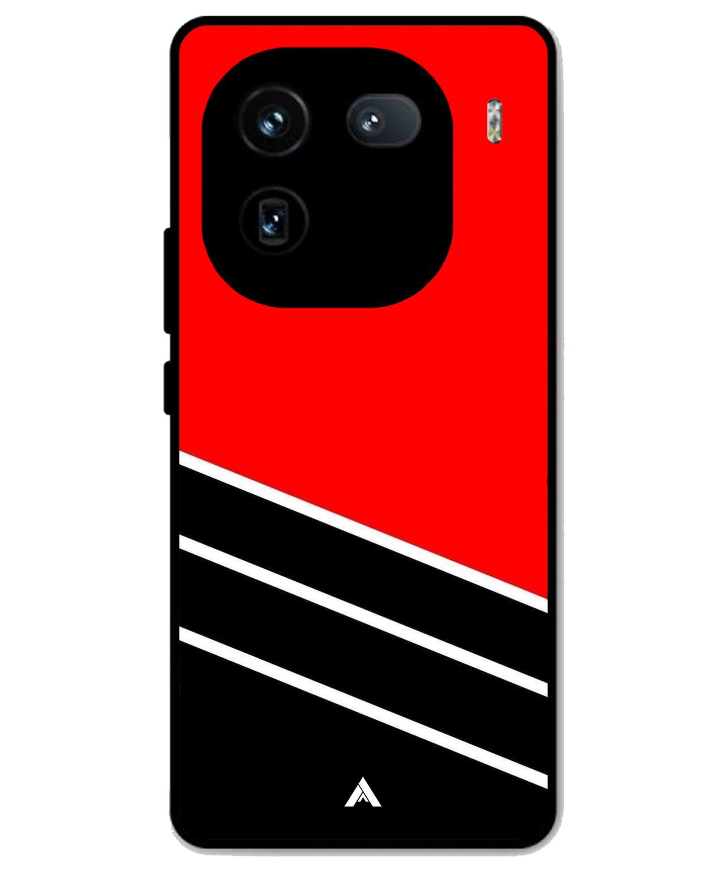 Stripe Pattern 7 Metal Back Cover Phone Case for iQOO 12