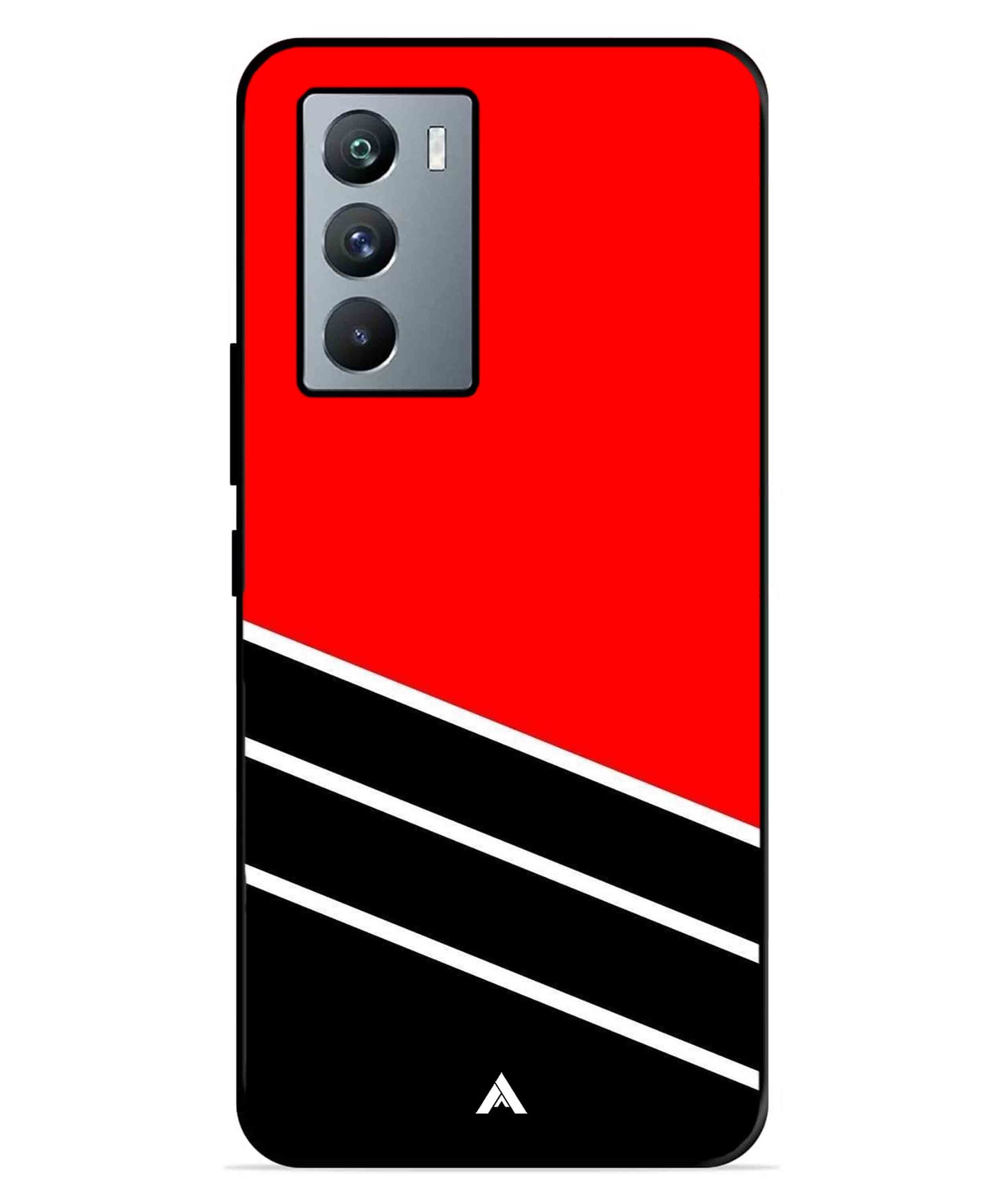 Stripe Pattern 7 Metal Back Cover Phone Case for iQOO 9 SE