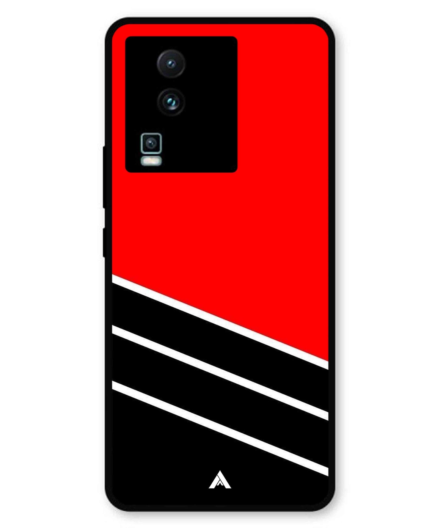 Stripe Pattern 7 Metal Back Cover Phone Case for iQOO Neo 7 Pro