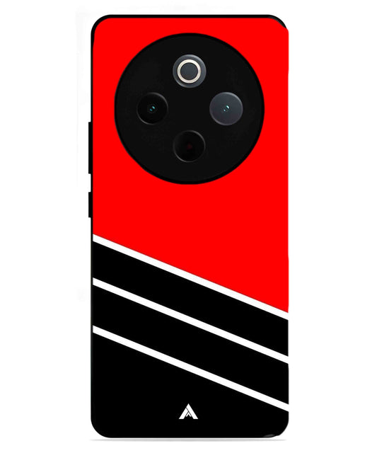 Stripe Pattern 7 Metal Back Cover Phone Case for iQOO Z10