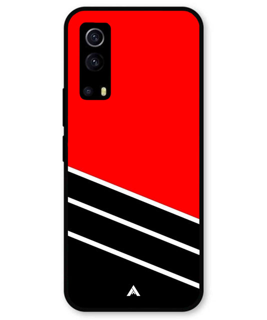 Stripe Pattern 7 Metal Back Cover Phone Case for iQOO Z3