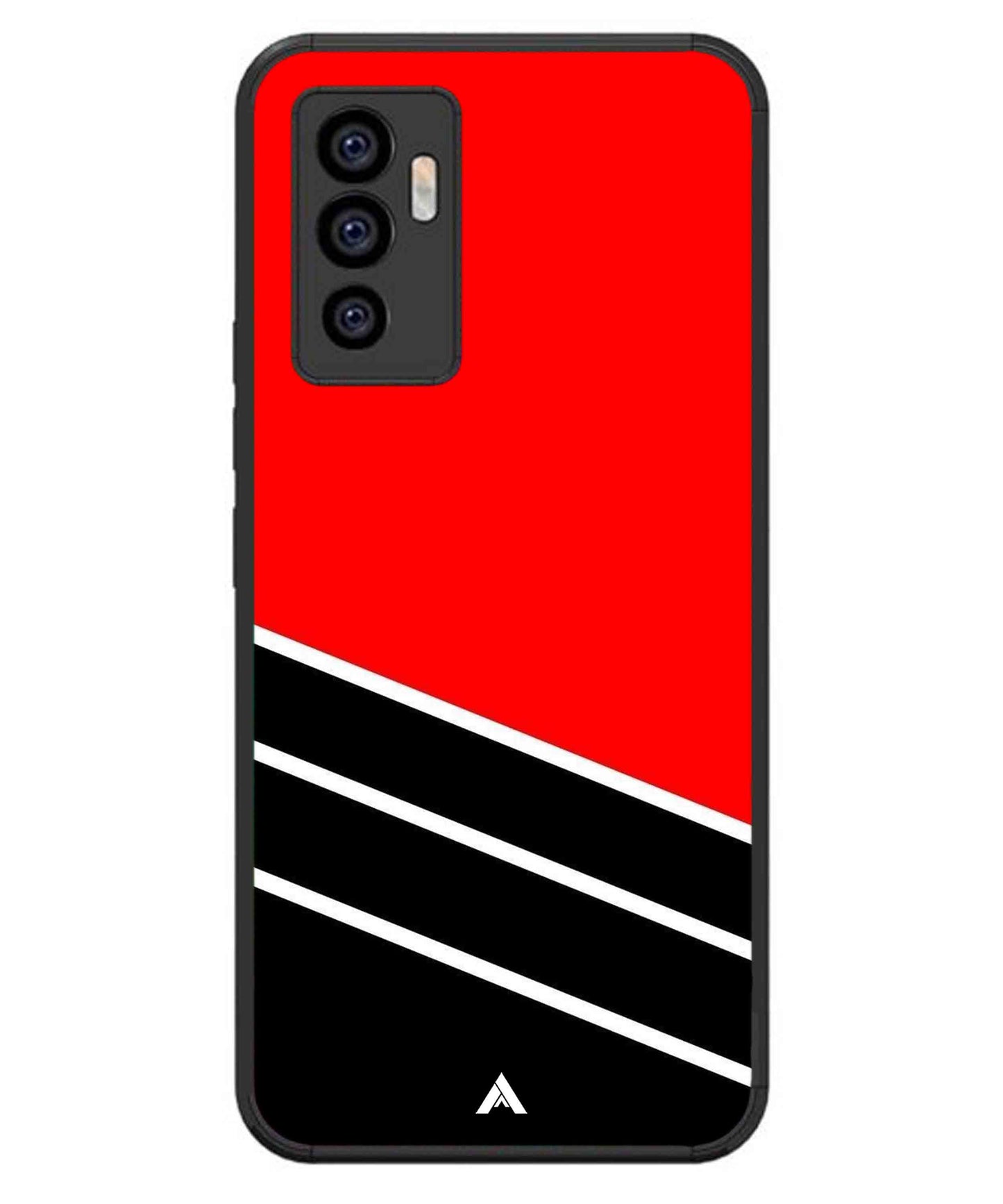 Stripe Pattern 7 Metal Back Cover Phone Case for iQOO Z6