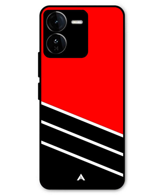 Stripe Pattern 7 Metal Back Cover Phone Case for iQOO Z9