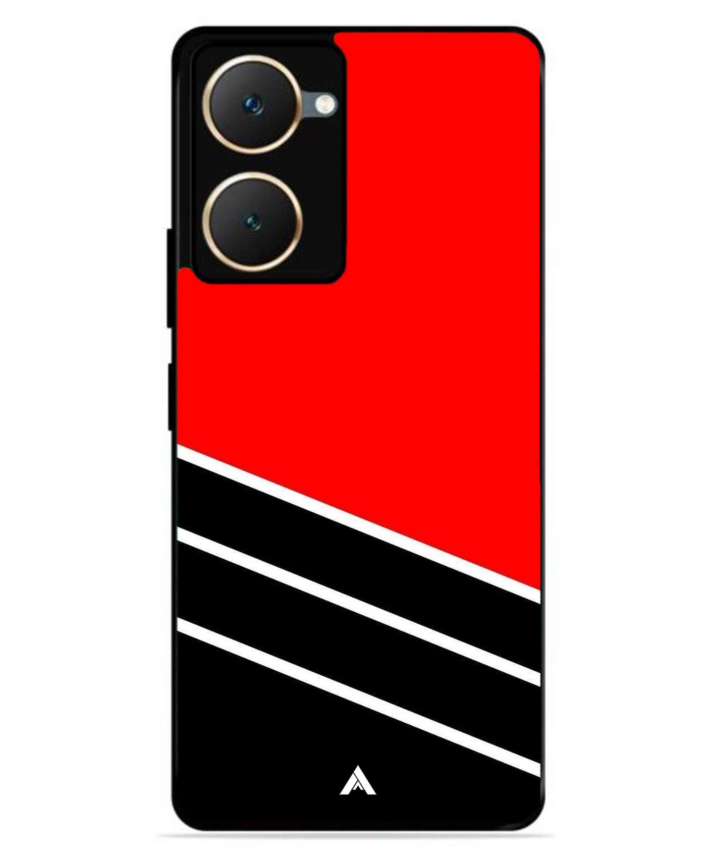 Stripe Pattern 7 Metal Back Cover Phone Case for iQOO Z9 Lite