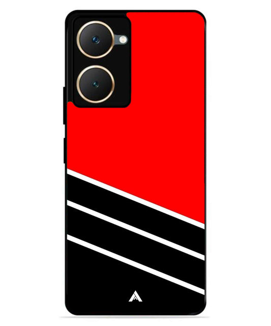 Stripe Pattern 7 Metal Back Cover Phone Case for iQOO Z9 Lite