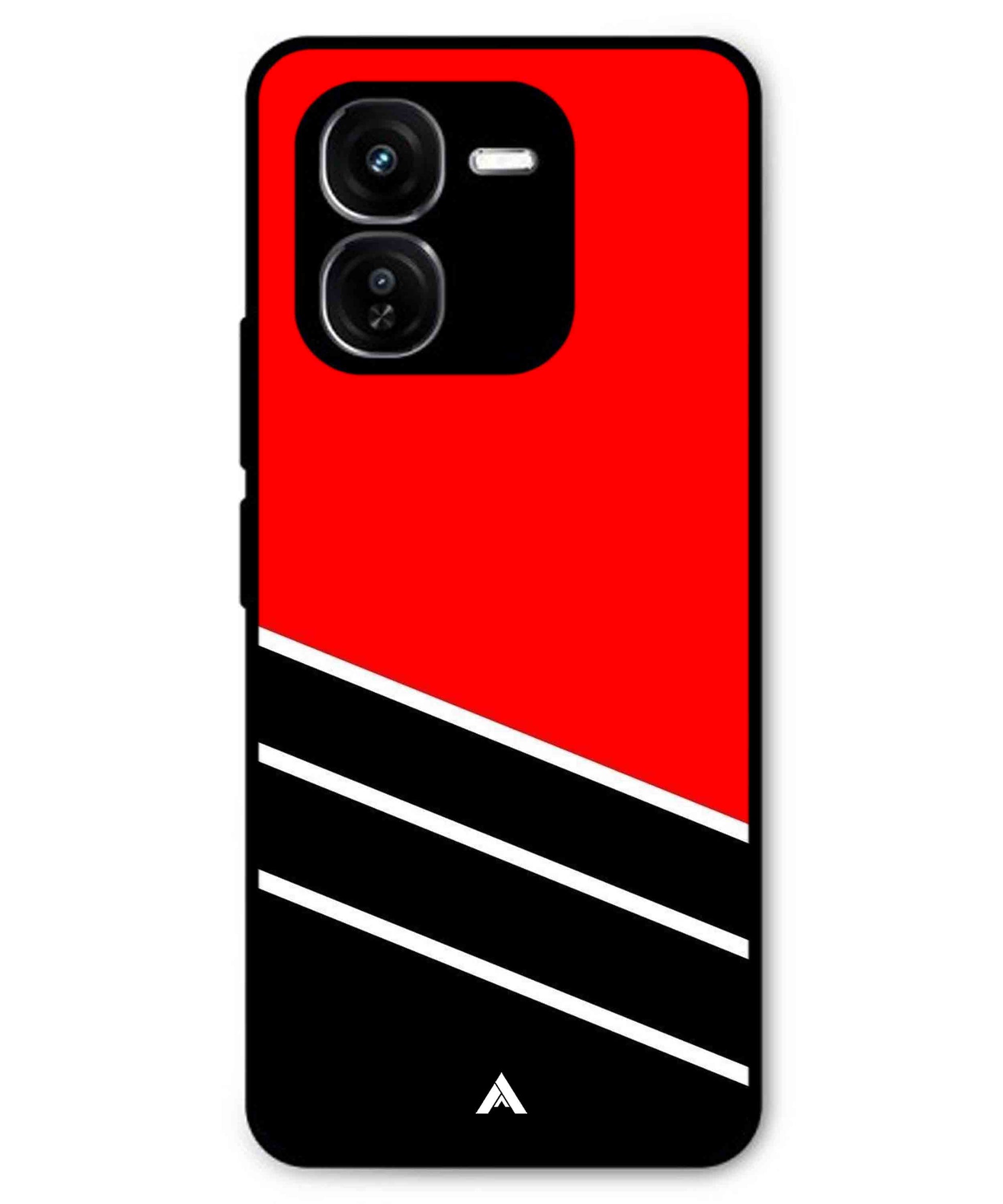 Stripe Pattern 7 Metal Back Cover Phone Case for iQOO Z9x