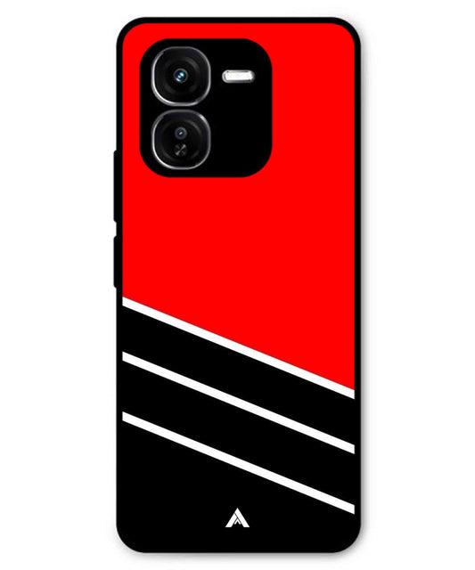 Stripe Pattern 7 Metal Back Cover Phone Case for iQOO Z9x