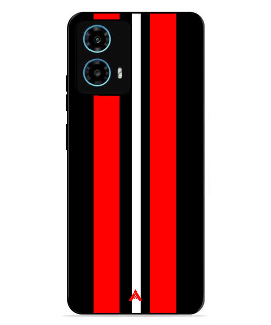 Stripe Pattern 8 Metal Back Cover Phone Case for Moto G34