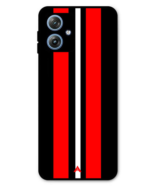 Stripe Pattern 8 Metal Back Cover Phone Case for Moto G64