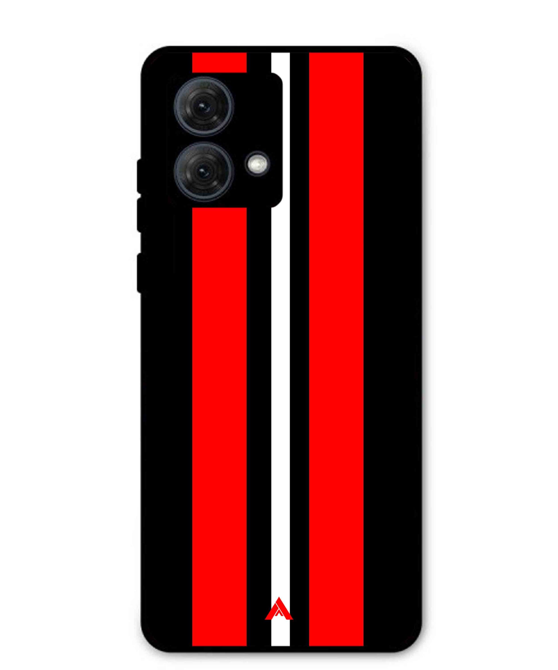 Stripe Pattern 8 Metal Back Cover Phone Case for Moto G84