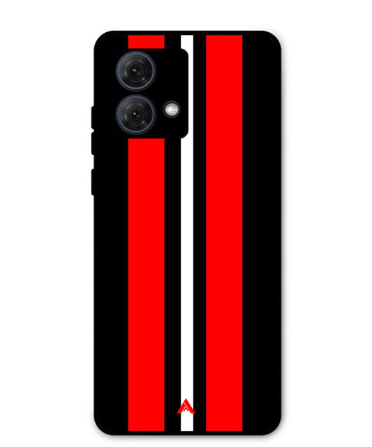Stripe Pattern 8 Metal Back Cover Phone Case for Moto G84