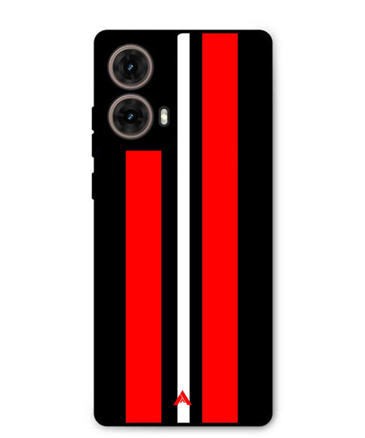 Stripe Pattern 8 Metal Back Cover Phone Case for Moto G85