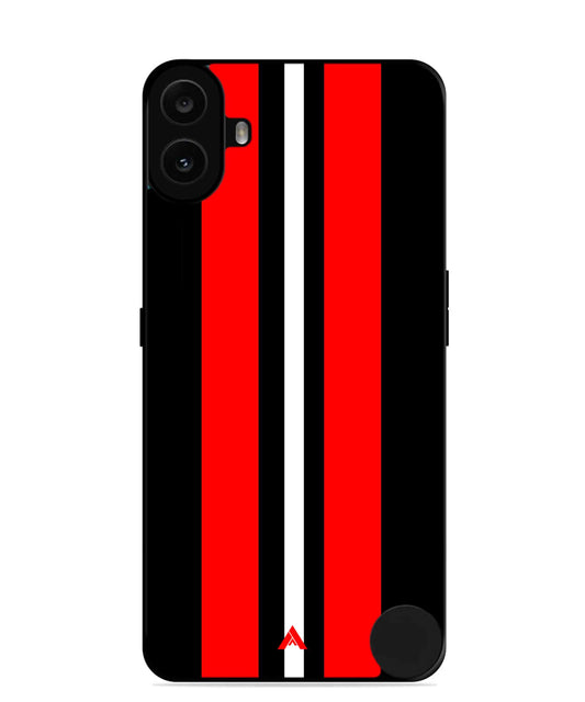 Stripe Pattern 8 Metal Back Cover Phone Case for Nothing CMF Phone 1