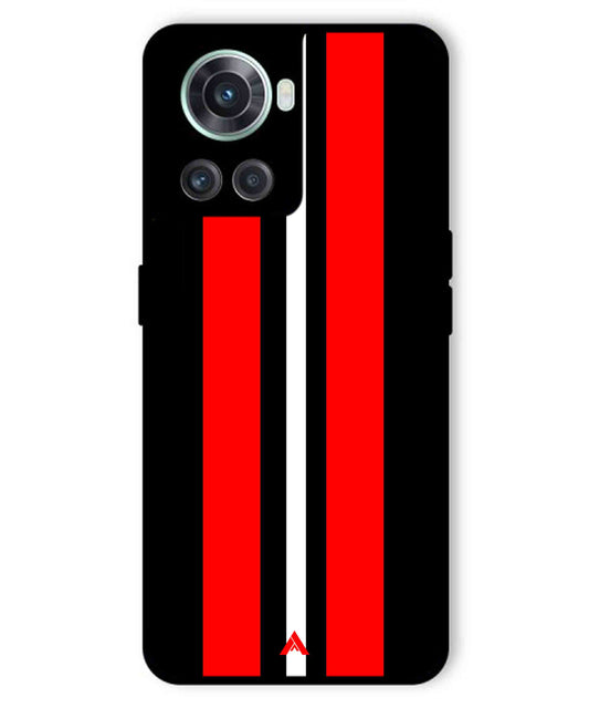 Stripe Pattern 8 Metal Back Cover Phone Case for Oneplus 10R