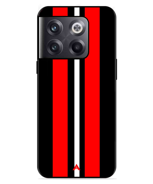 Stripe Pattern 8 Metal Back Cover Phone Case for Oneplus 10T