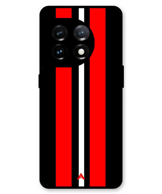 Stripe Pattern 8 Metal Back Cover Phone Case for Oneplus 11