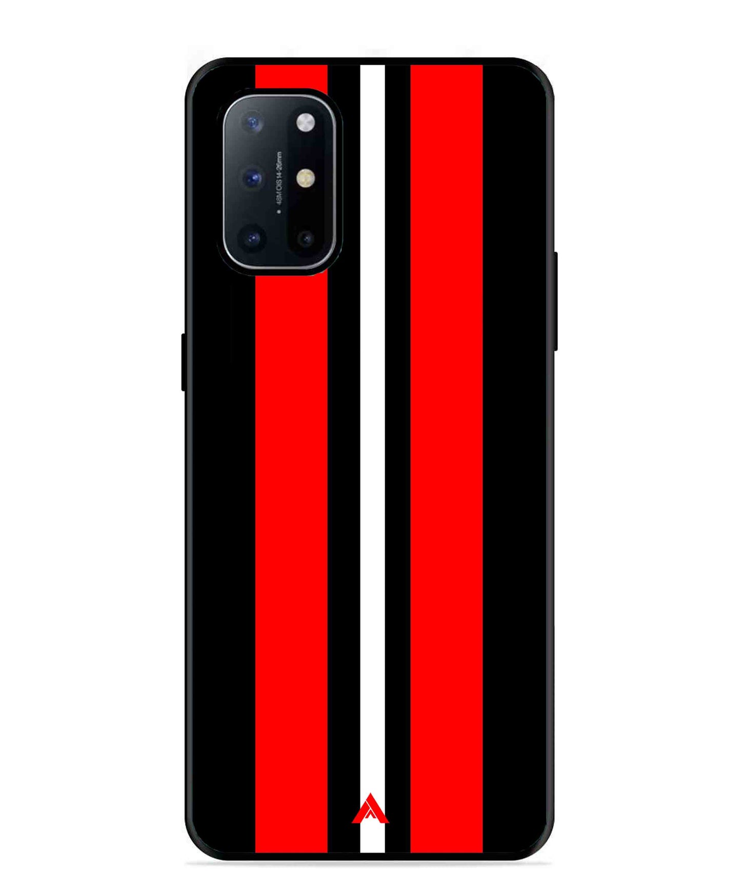 Stripe Pattern 8 Metal Back Cover Phone Case for Oneplus 8T