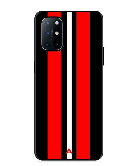 Stripe Pattern 8 Metal Back Cover Phone Case for Oneplus 8T