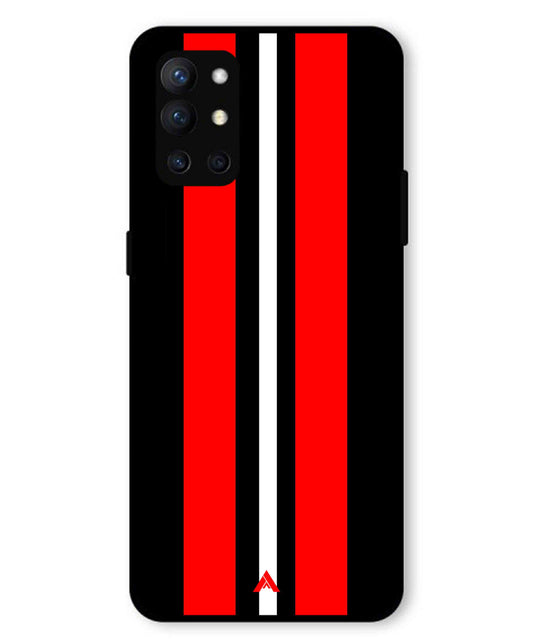 Stripe Pattern 8 Metal Back Cover Phone Case for Oneplus 9R