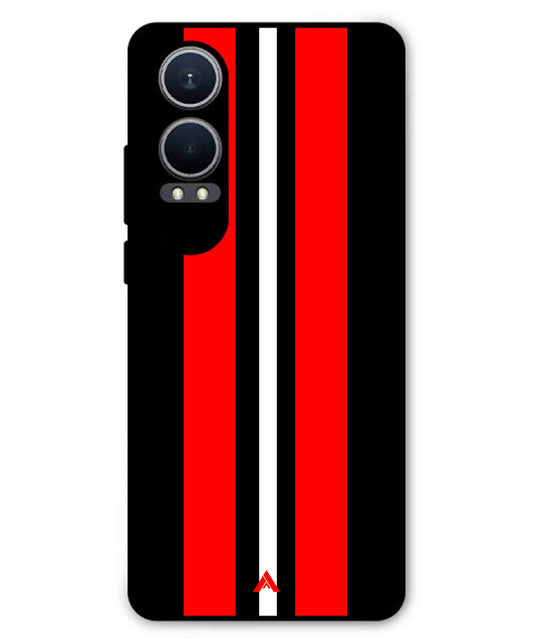 Stripe Pattern 8 Metal Back Cover Phone Case for Oneplus Nord CE 4 Lite