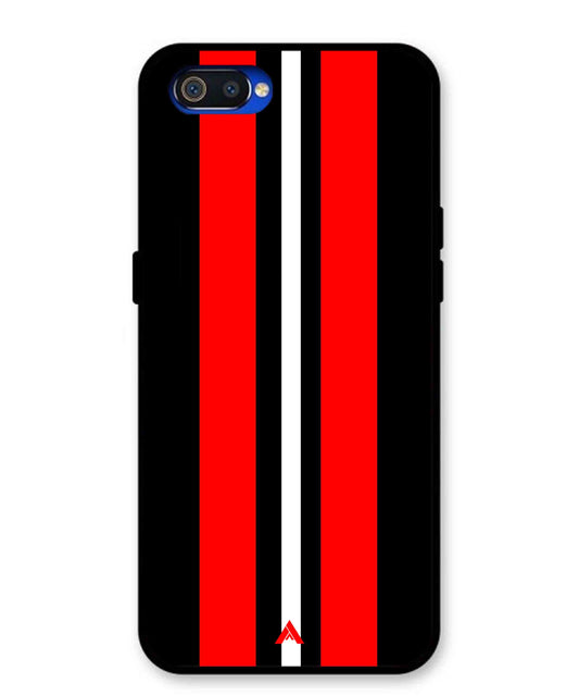 Stripe Pattern 8 Metal Back Cover Phone Case for Oppo A1K