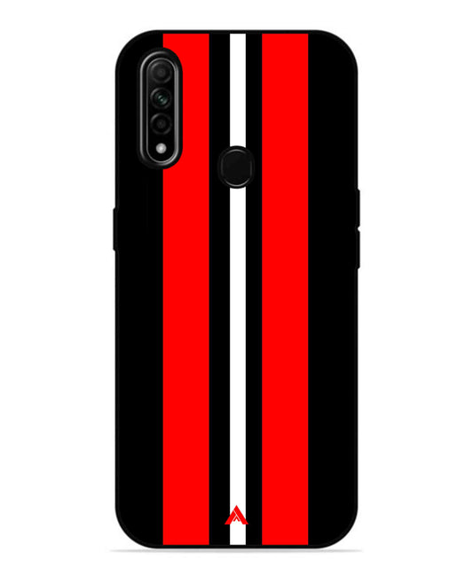 Stripe Pattern 8 Metal Back Cover Phone Case for Oppo A31