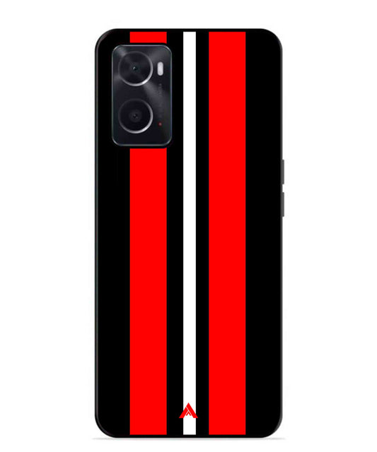 Stripe Pattern 8 Metal Back Cover Phone Case for Oppo A36
