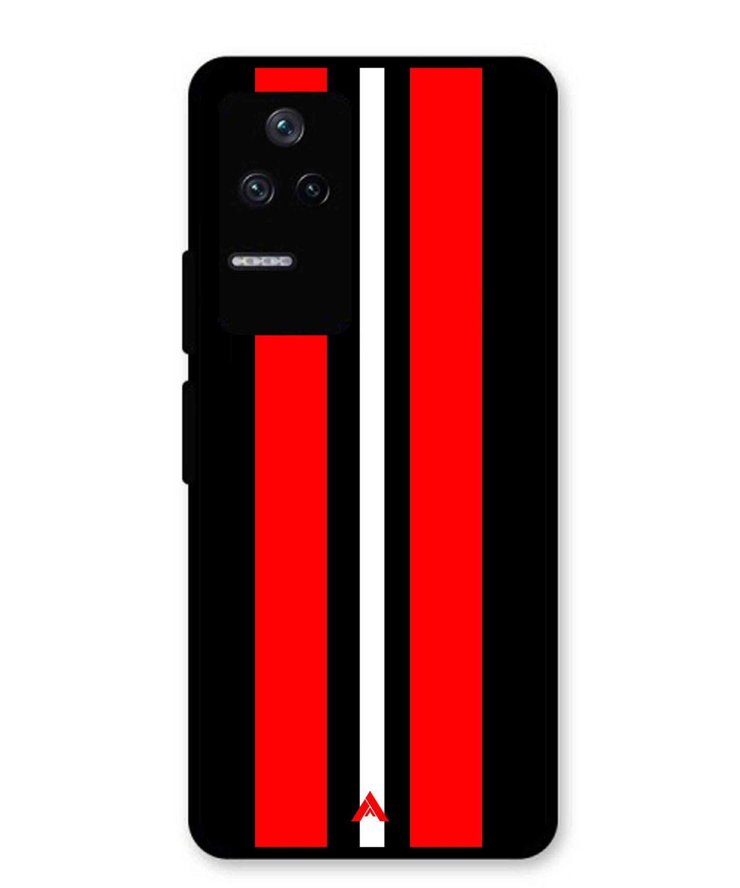 Stripe Pattern 8 Metal Back Cover Phone Case for Poco F4