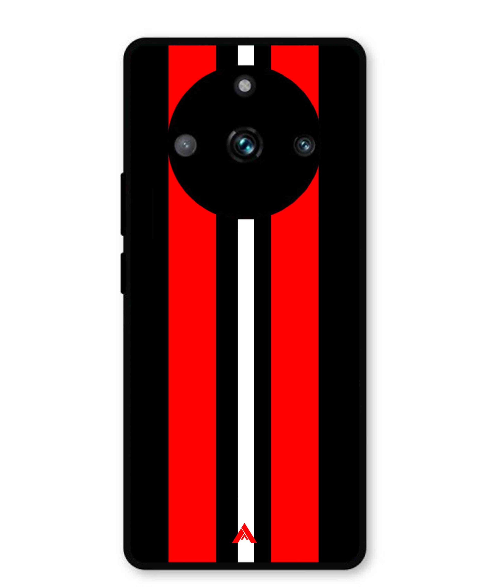 Stripe Pattern 8 Metal Back Cover Phone Case for Realme 11 Pro