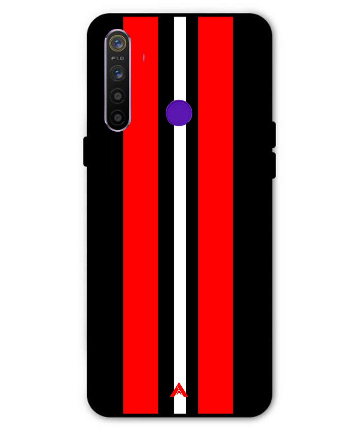 Stripe Pattern 8 Metal Back Cover Phone Case for Realme 5s