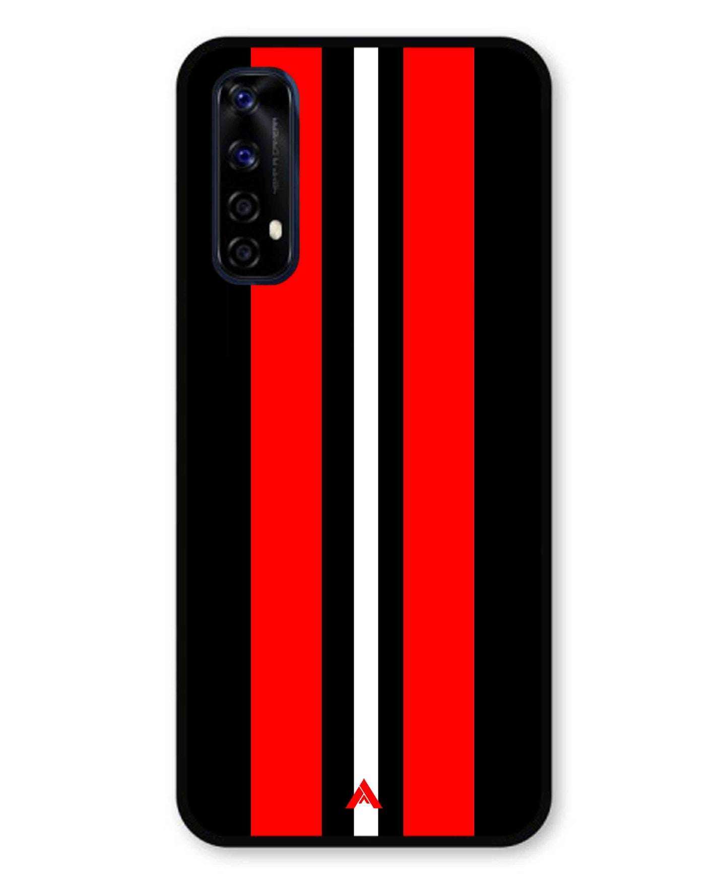 Stripe Pattern 8 Metal Back Cover Phone Case for Realme 7