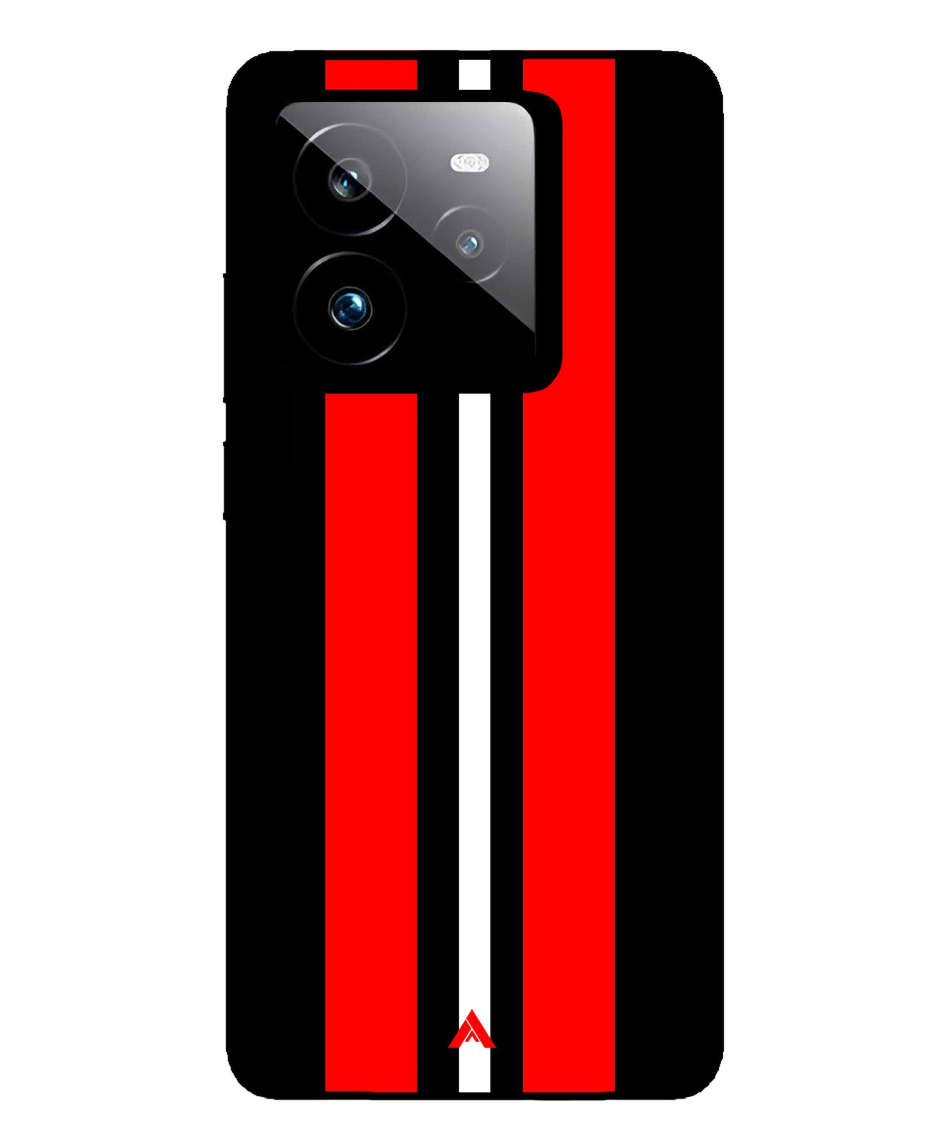 Stripe Pattern 8 Metal Back Cover Phone Case for Realme GT 7 Pro