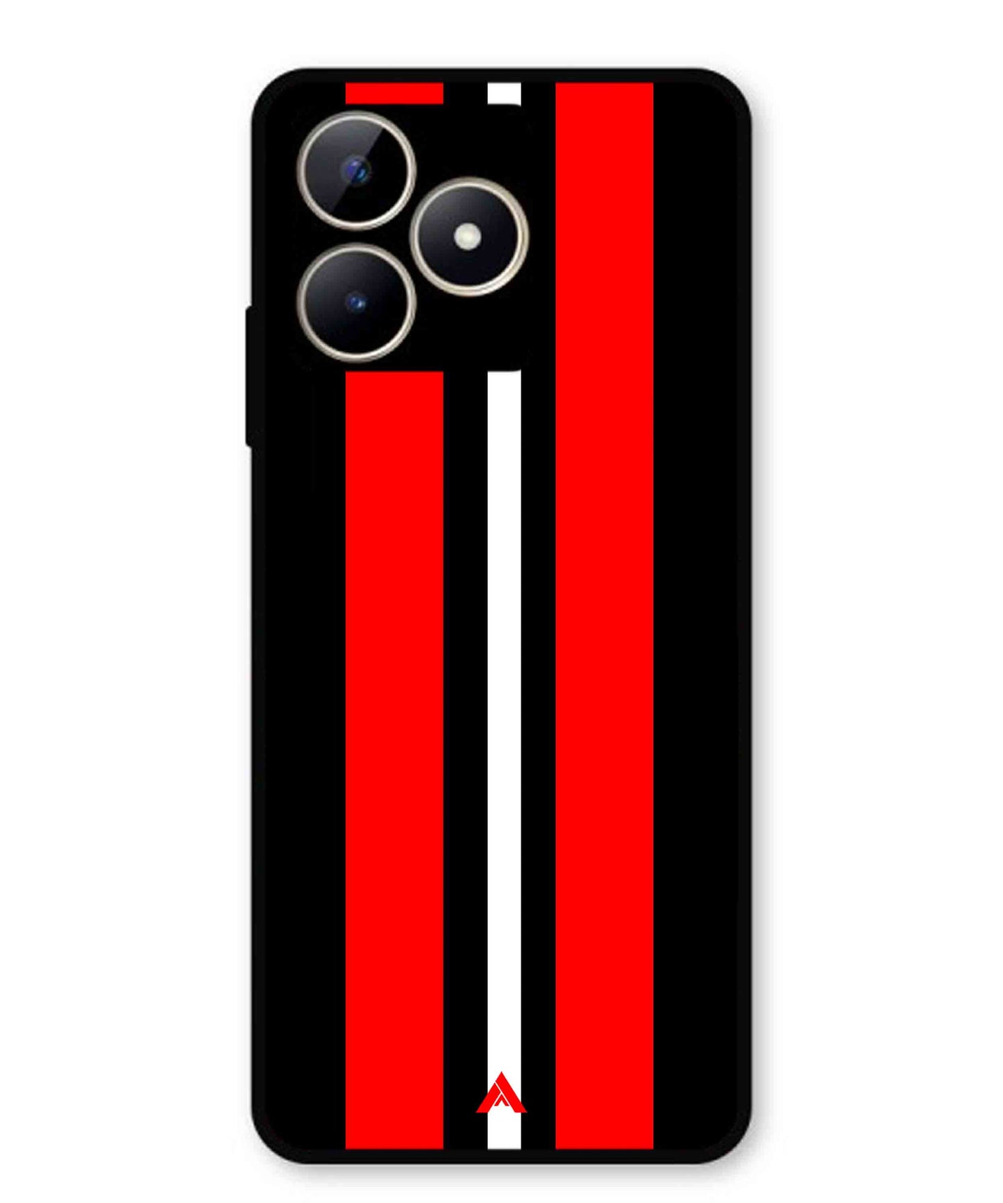Stripe Pattern 8 Metal Back Cover Phone Case for Realme Narzo N53