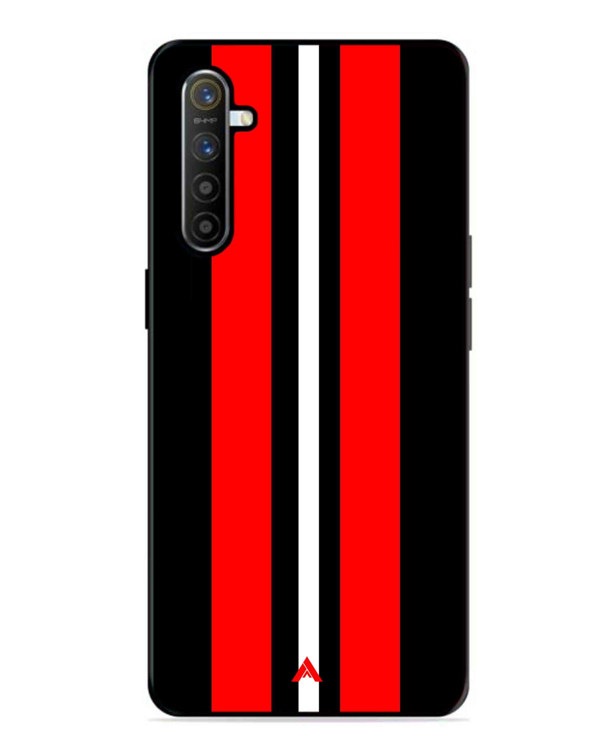 Stripe Pattern 8 Metal Back Cover Phone Case for Realme XT