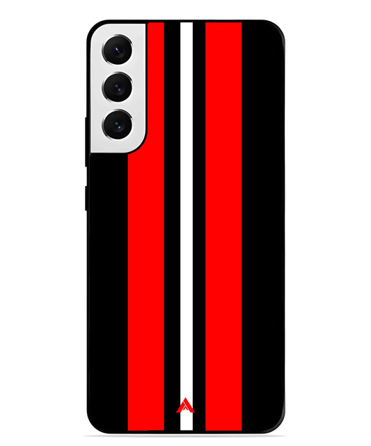 Stripe Pattern 8 Metal Back Cover Phone Case for Samsung Galaxy S22