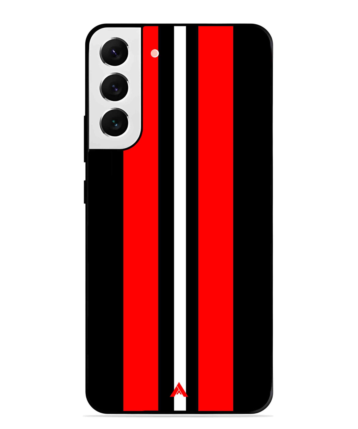 Stripe Pattern 8 Metal Back Cover Phone Case for Samsung Galaxy S22 Plus