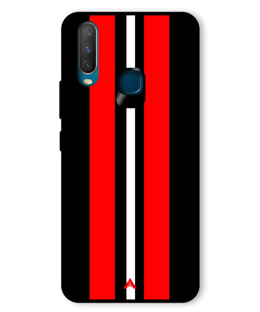 Stripe Pattern 8 Metal Back Cover Phone Case for Vivo Y12