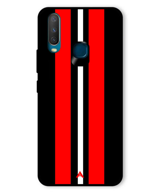Stripe Pattern 8 Metal Back Cover Phone Case for Vivo Y17