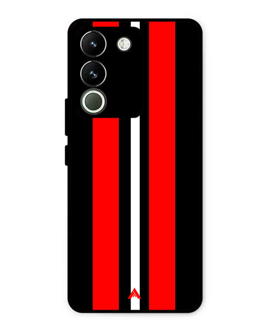 Stripe Pattern 8 Metal Back Cover Phone Case for Vivo Y200