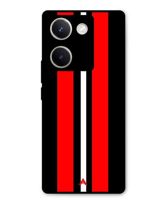 Stripe Pattern 8 Metal Back Cover Phone Case for Vivo Y200 Pro
