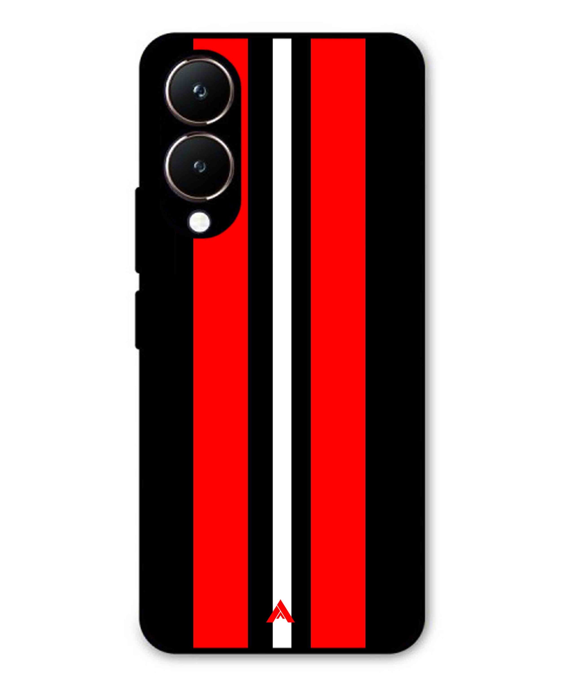 Stripe Pattern 8 Metal Back Cover Phone Case for Vivo Y28