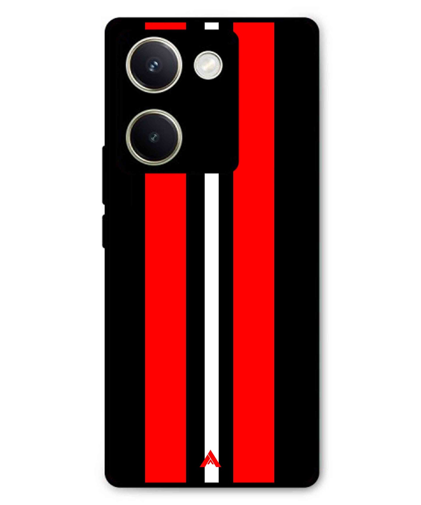 Stripe Pattern 8 Metal Back Cover Phone Case for Vivo Y300 Plus