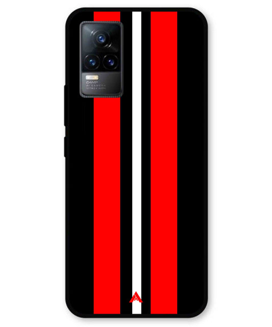 Stripe Pattern 8 Metal Back Cover Phone Case for Vivo Y73