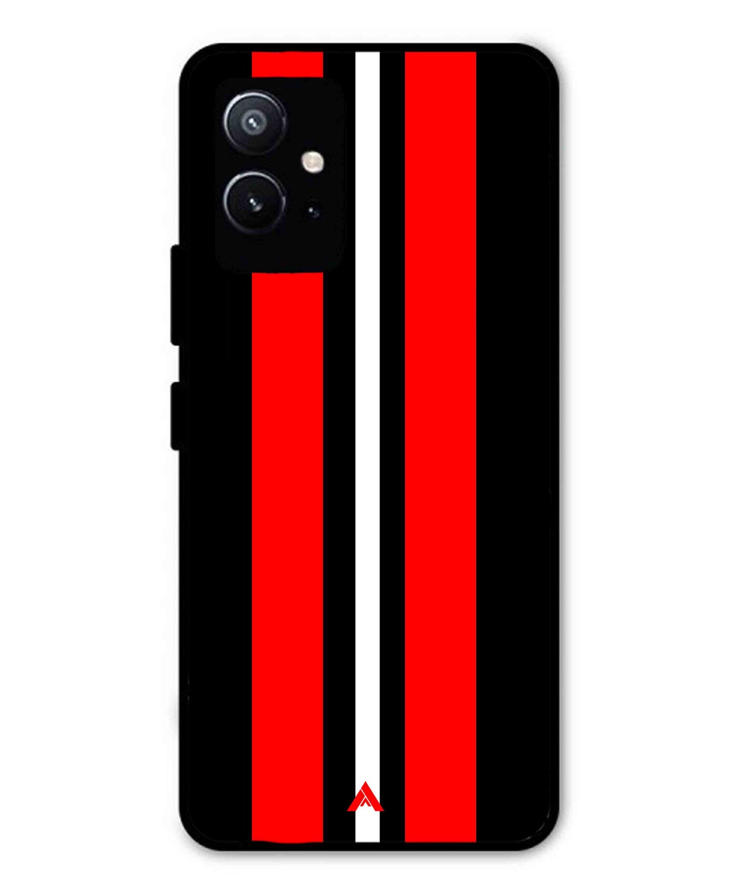 Stripe Pattern 8 Metal Back Cover Phone Case for Vivo Y75 5G