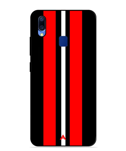 Stripe Pattern 8 Metal Back Cover Phone Case for Vivo Y95