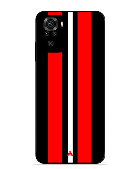 Stripe Pattern 8 Metal Back Cover Phone Case for Xiaomi Redmi Note 11SE