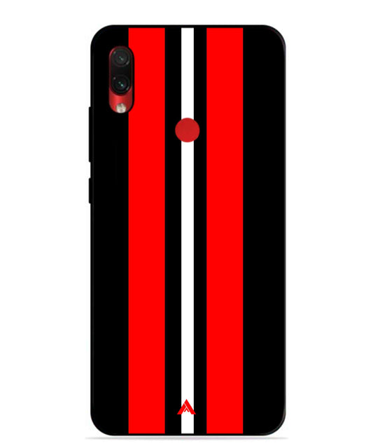 Stripe Pattern 8 Metal Back Cover Phone Case for Xiaomi Redmi Note 7