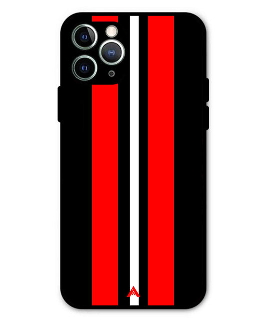 Stripe Pattern 8 Metal Back Cover Phone Case for iPhone 11 Pro Max