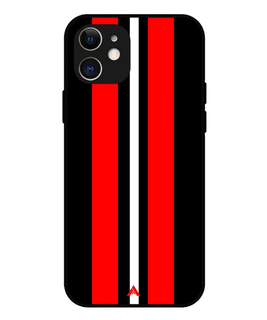 Stripe Pattern 8 Metal Back Cover Phone Case for iPhone 12