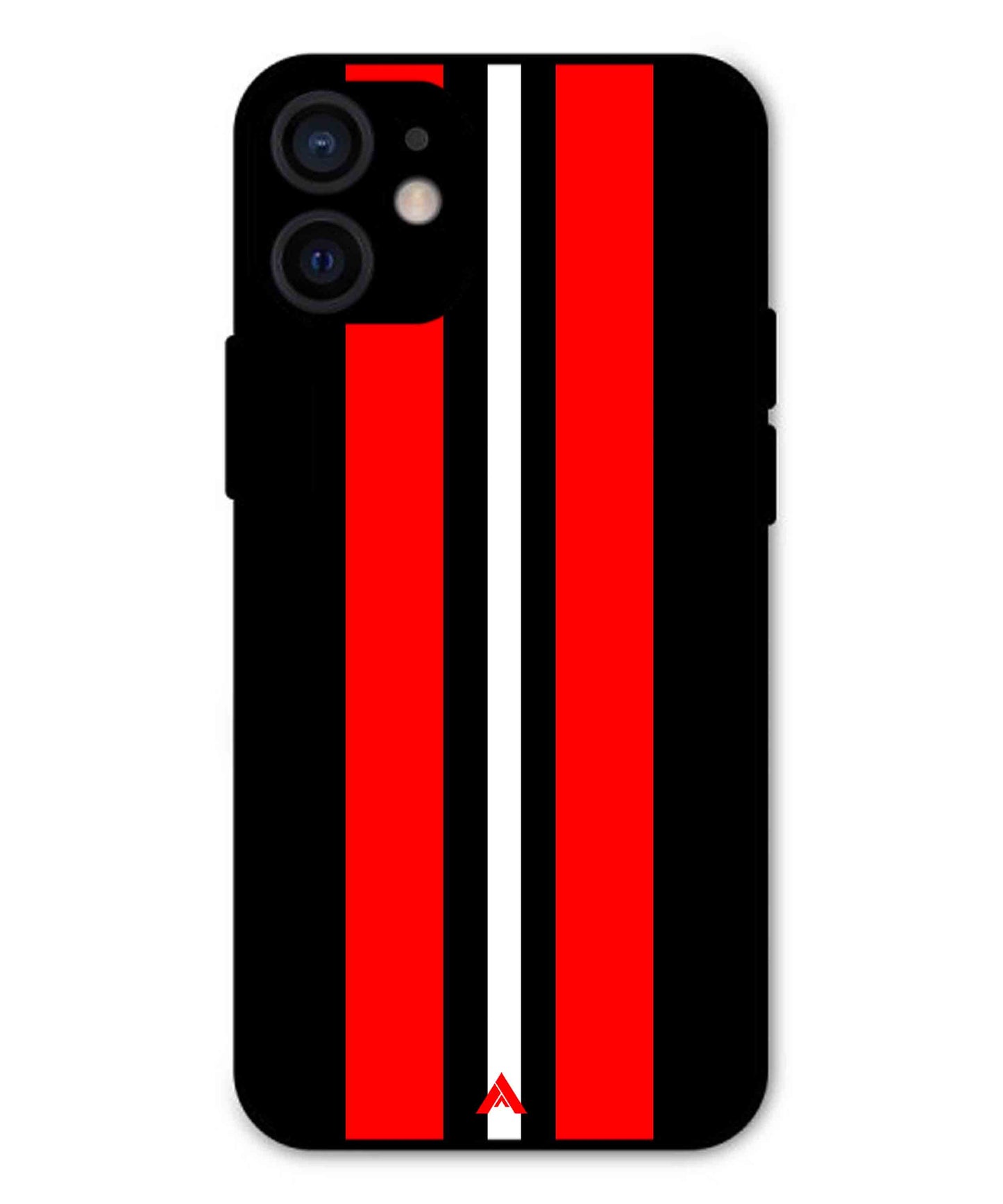 Stripe Pattern 8 Metal Back Cover Phone Case for iPhone 12 Mini